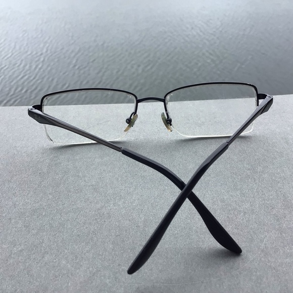 Ray Ban Teen Half Rim Square Silver and Black Eyeglasses RB 6154 Frames - Picture 5 of 12